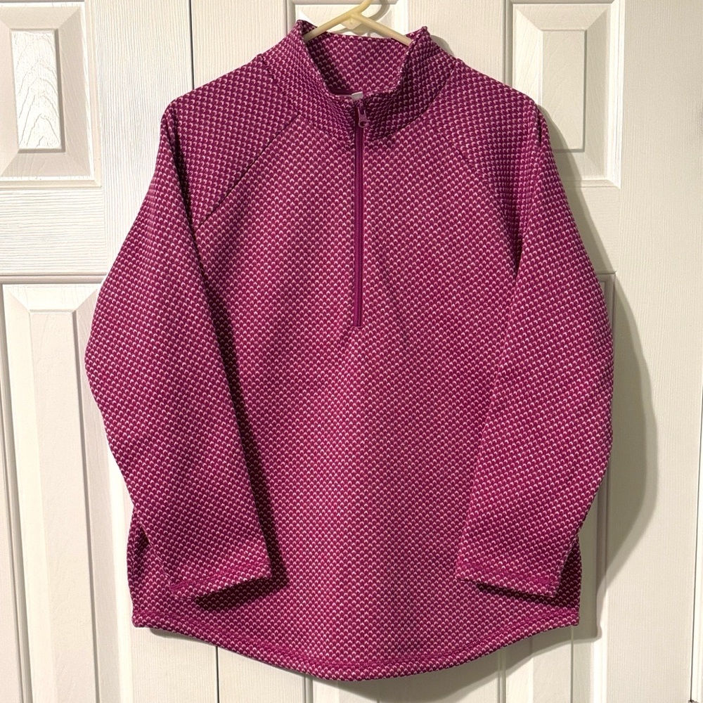 NWT Talbots Pink Patterned Pullover